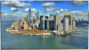 Manhattan dall'elicottero
